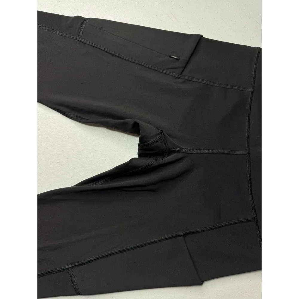 Athleta Women Black High Rise‎ Crop Leggings with Pockets Size S